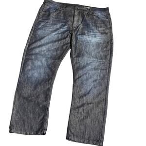 Six Lincoln New York Dark Wash Straight Fit Denim Jeans Men's Size 44 x 30